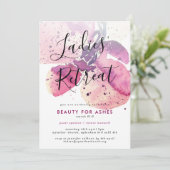 教会の女性向けリトリート/カンファレンス/イベント招待状 招待状 (スタンド正面)