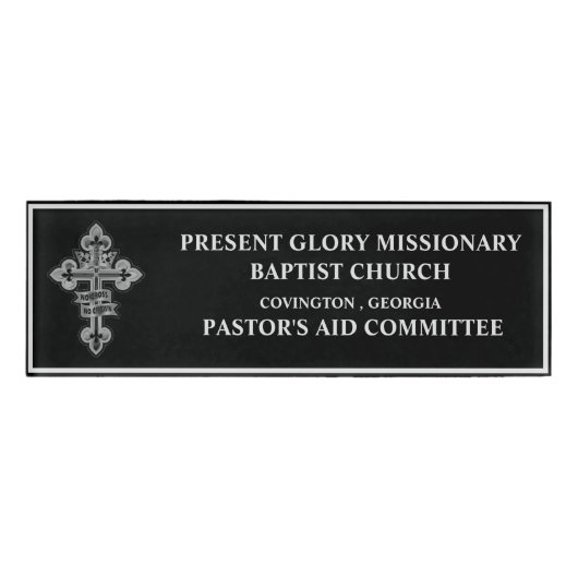 教会の委員会名タグ 名札 (正面)