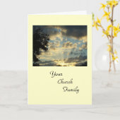 教会の家族 カード (黄色い花)