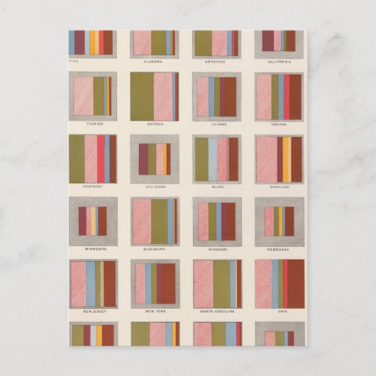 教会の宿泊施設，統計的な米国リトグラフ ポストカード (正面)