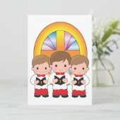 教会の少年合唱団が歌うクリスチャン礼拝 招待状 (スタンド正面)