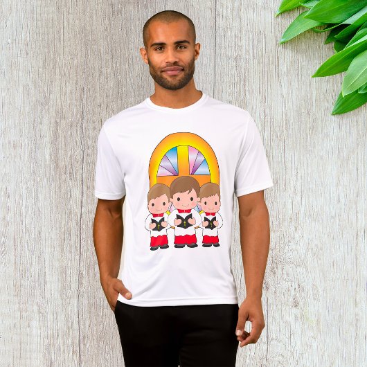 教会の少年聖歌隊 クリスチャン礼拝 Tシャツ