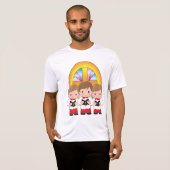 教会の少年聖歌隊 クリスチャン礼拝 Tシャツ (正面フル)
