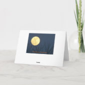 教会の尖塔の上の月 カード (裏面)