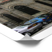 教会の尖塔の眺め(写真) ポスター (角)