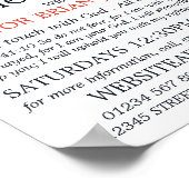 教会の尖塔、キリスト教聖書クラスの広告 ポスター (角)