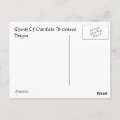 教会の尖塔 ポストカード (裏面)