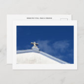 教会の屋根の詳細:アングラ、テルセイラ、アゾレスのポストカ ポストカード (正面/裏面)