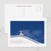 教会の屋根の詳細: アングラ、テルセイラ、アゾレス  ポストカード (正面/裏面)