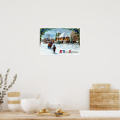 教会の常緑クリスマスツリーに行く ポスター (キッチン)