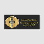 教会の役員の名前タグ 名札 (正面)