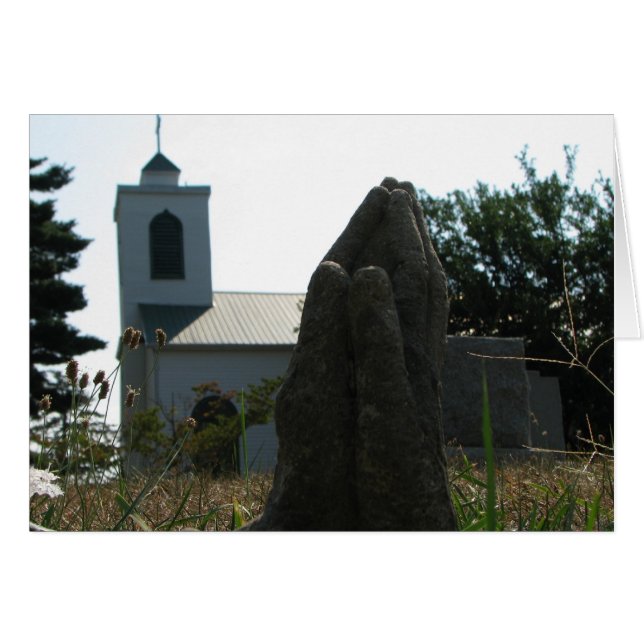 教会の手を祈ること (正面横)