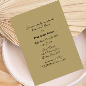 教会の按手式招待状に任命される 招待状