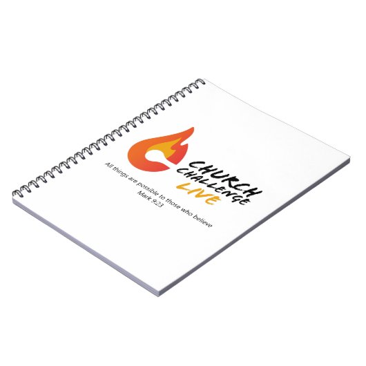 教会の挑戦すべての事は可能である ノートブック (左側)