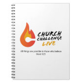 教会の挑戦すべての事は可能である ノートブック (正面)
