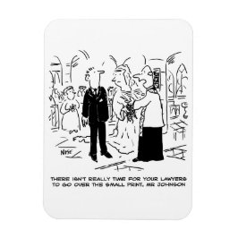 教会の挙式で牧師が弁護士にノーと言う マグネット