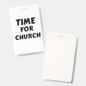 教会の時間だ バッジ (正面＆裏面)