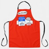 教会の晩餐会または牧師の感謝ユーモアのある エプロン (正面)