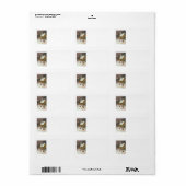 教会の木に行く雪の月の星 ラベル (フルシート)