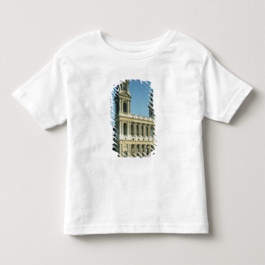 教会の正面の眺めの トドラーTシャツ (正面)