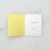 教会の水仙 - オーダーメイドのグリーティングカード カード (内部)