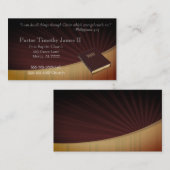 教会の牧師と聖書の名刺 名刺 (正面/裏面)