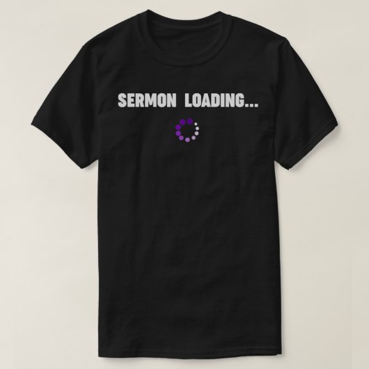 教会の牧師への贈り物+説教のロード牧師 Tシャツ (デザイン正面)