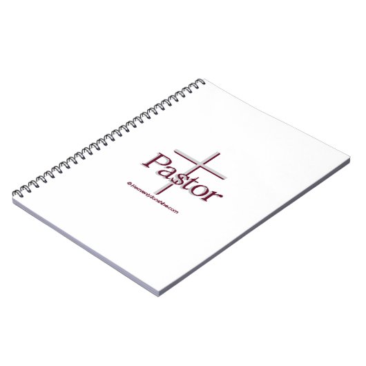 教会の牧師グレイ・クロス ノートブック (左側)