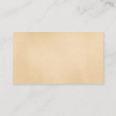 教会の牧師金ゴールド革の名刺 名刺 (裏面)