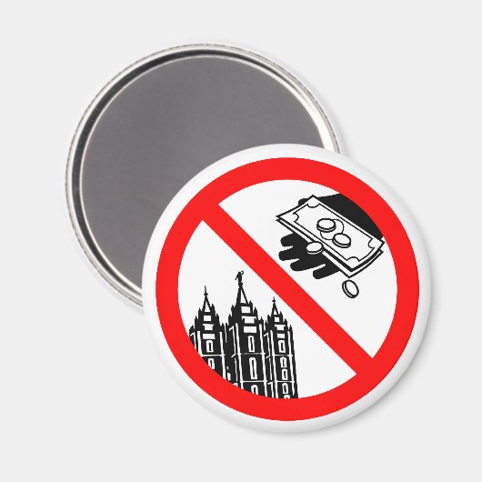 教会の磁石食べ物を与えを止めて マグネット (正面/裏面)