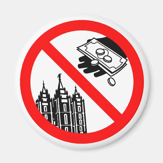 教会の磁石食べ物を与えを止めて マグネット (正面)