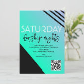 教会の礼拝ナイトユース省チラシ 招待状 (スタンド正面)