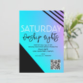 教会の礼拝ナイトユース省フライヤー 招待状 (スタンド正面)