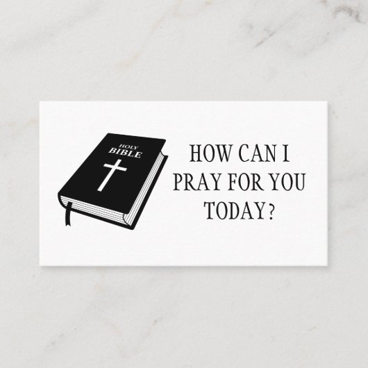 教会の祈牧師よ 名刺 (正面)