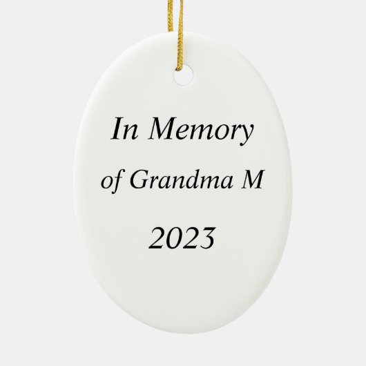 教会の祭壇パーソナライズされたオーナメント セラミックオーナメント (裏面)