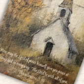 教会の秋の森の水の色の聖なる書物、 経典宗教 ジグソーパズル