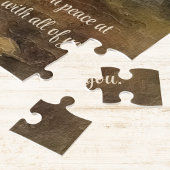 教会の秋の森の水の色の聖なる書物、 経典宗教 ジグソーパズル