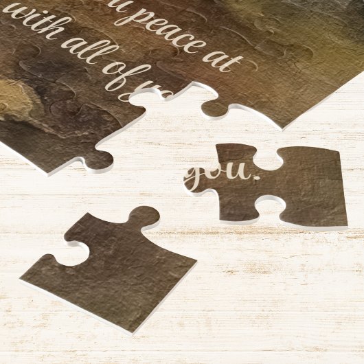 教会の秋の森の水の色の聖なる書物、 経典宗教 ジグソーパズル