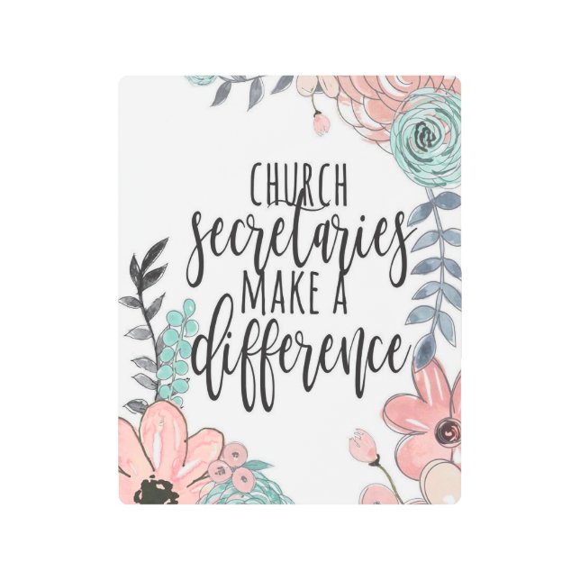 教会の秘書の金属芸術のサイン メタルプリント (正面)