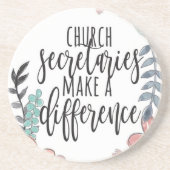 教会の秘書サンドストーン・コースター コースター (正面)