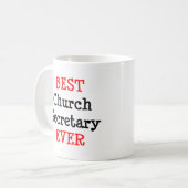 教会の秘書最高の コーヒーマグカップ (正面左)