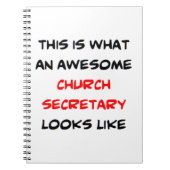 教会の秘書素晴らし ノートブック (正面)