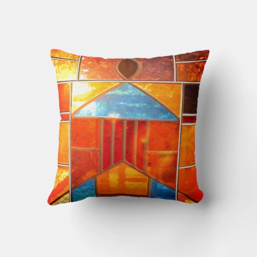 教会の窓から注ぎ出される魔法の光 クッション (裏面)