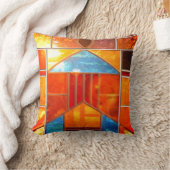 教会の窓から注ぎ出される魔法の光 クッション (ブランケット)