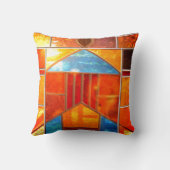 教会の窓から注ぎ出される魔法の光 クッション (裏面)