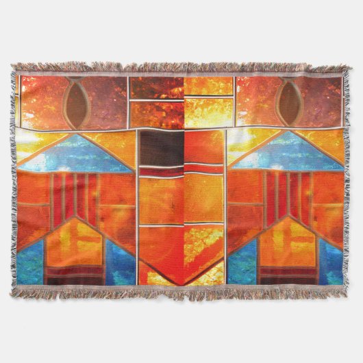 教会の窓から注ぎ出される魔法の光 スローブランケット (正面)