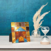 教会の窓から注ぎ出される魔法の光 フォトプラーク (インサイチュ)