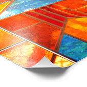 教会の窓から注ぎ出される魔法の光 フォトプリント            (角)