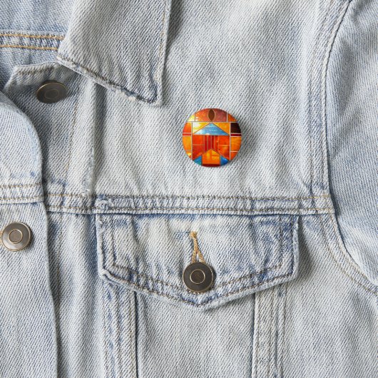 教会の窓から注ぎ出される魔法の光 缶バッジ (インサイチュ)