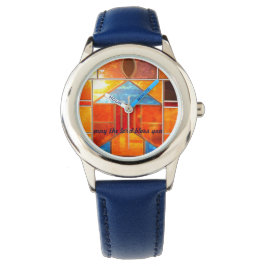 教会の窓から注ぎ出される魔法の光 腕時計